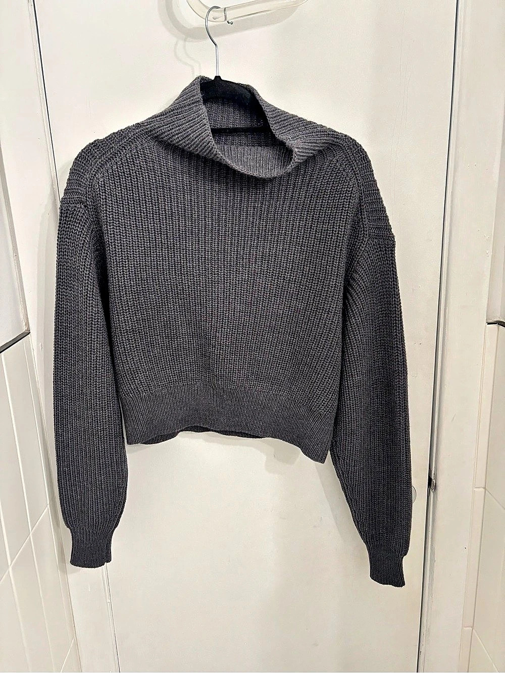 Wilfred Gray Cowl Neck Sweater Size Medium Like New